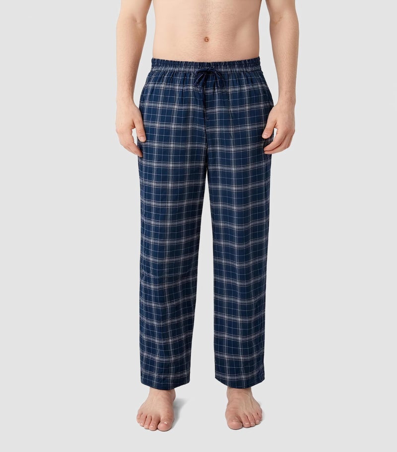 DAVID ARCHY Men's Flannel Pajama Pants, Soft Plaid Cotton Pajama Pants with Pockets, Lightweight 2-Pack - Image 4